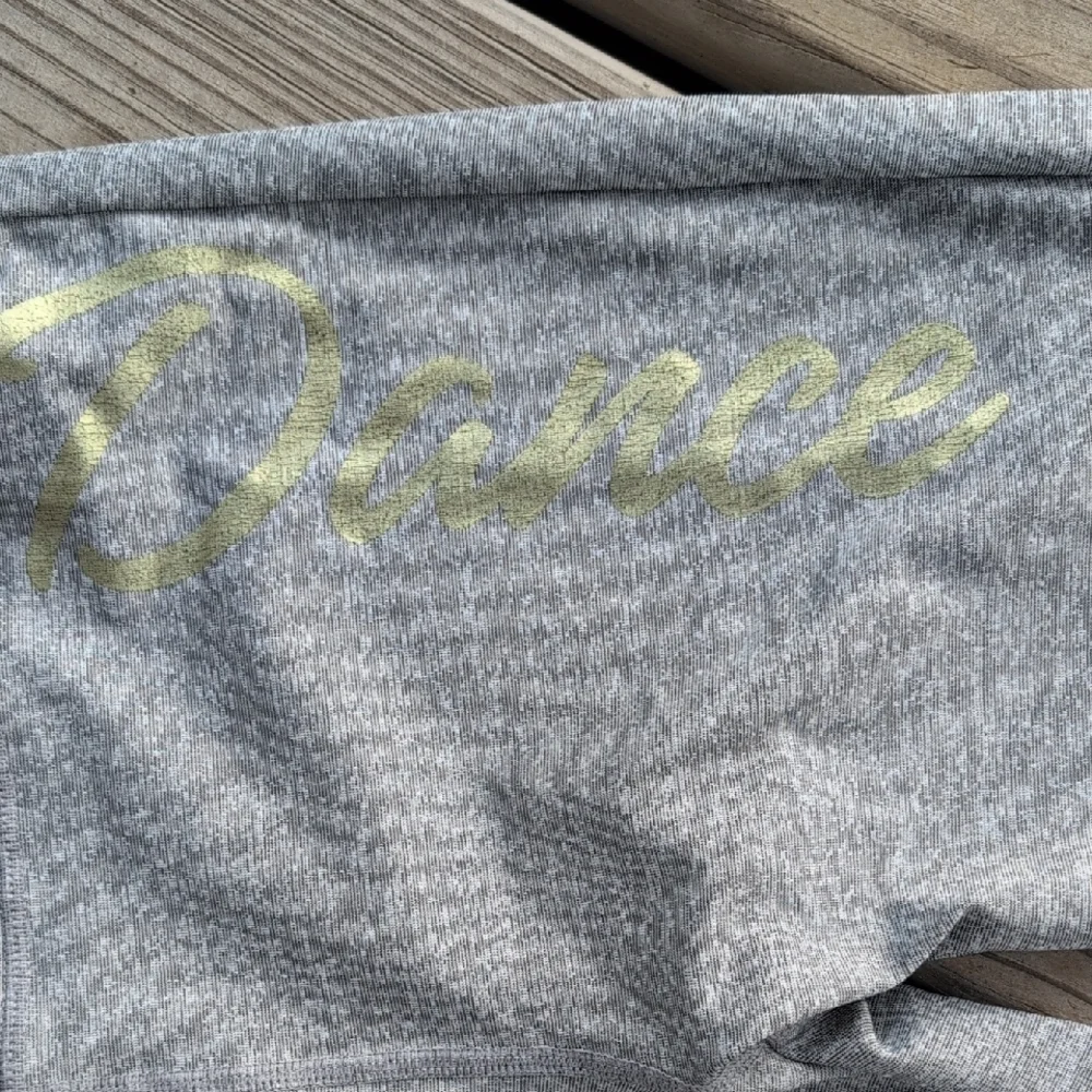 Justice Gray and Gold Leggings with Tapered Design